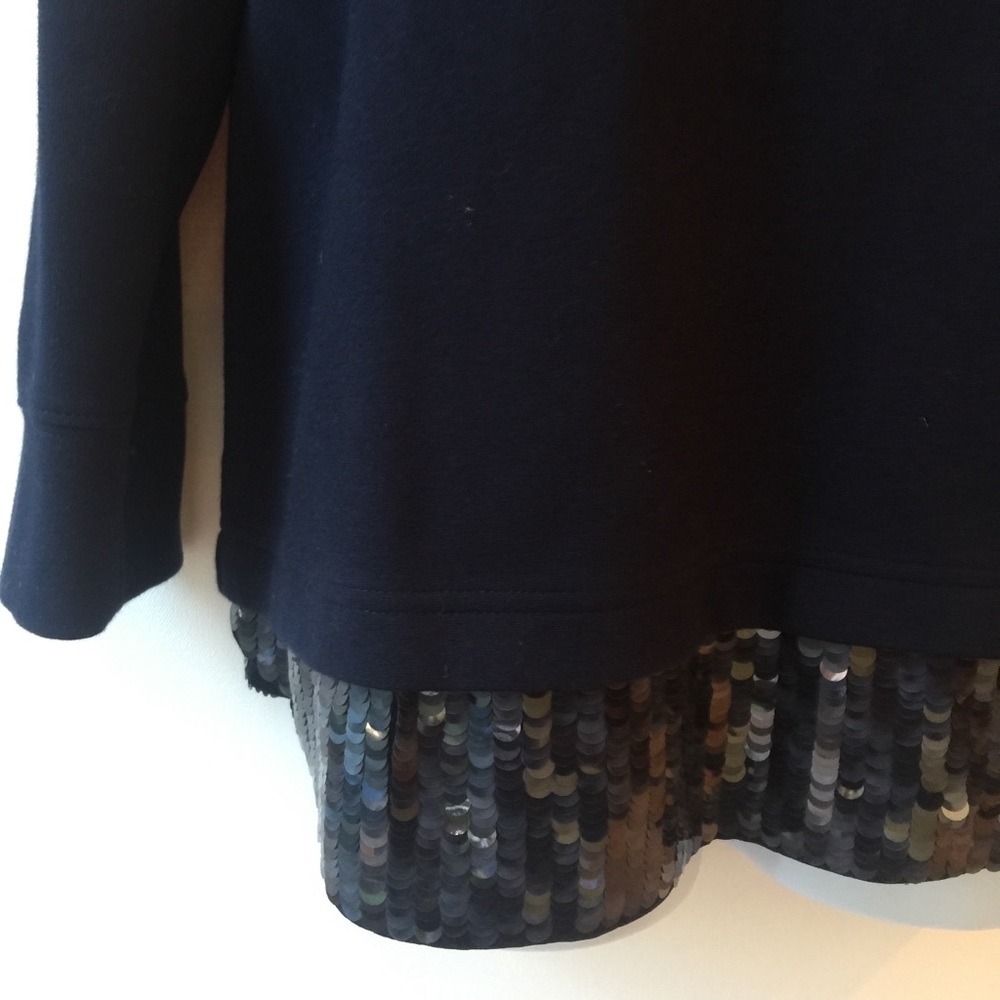 J.Crew Navy Sequined Sweatshirt